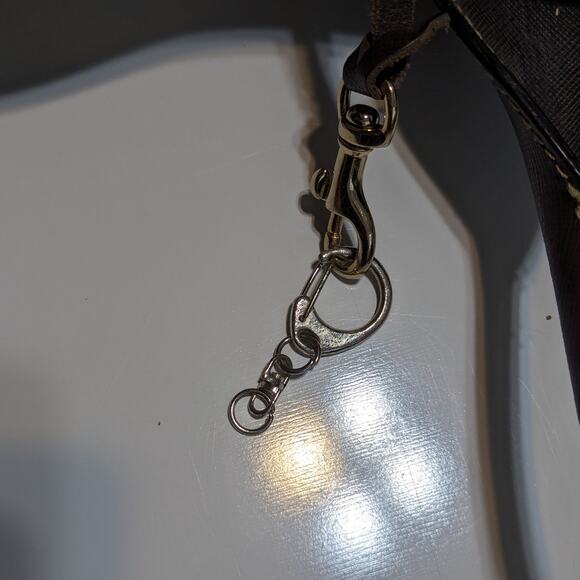 Dooney and Bourse Giraffe Print Tote Bag June Monza Coated Canvas Shoulder Purse - Picture 9 of 12